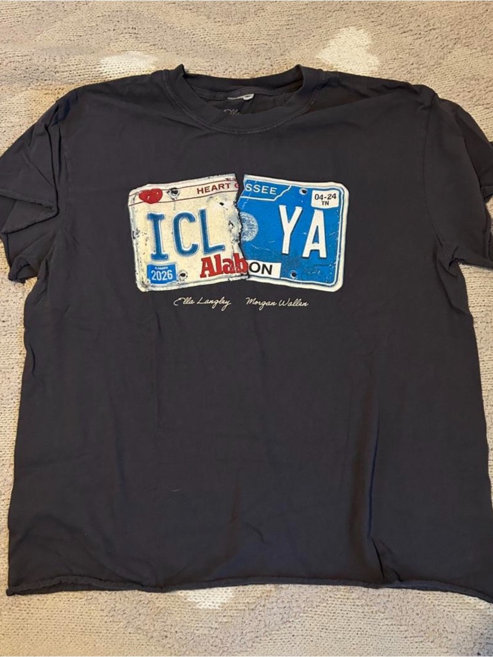 Morgan Wallen x Ella Langley shirt Size Large  From Concert merch tent